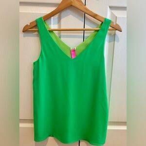 Lilly Pulitzer Florin Reversible Blouse Green Size XXS